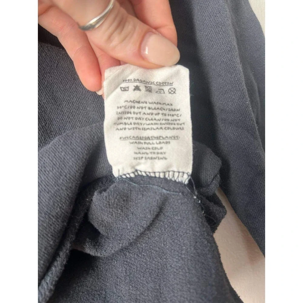 Play Up Baby Organic Cotton Raglan Top 24M Charcoal Elbow Patches Scandi Neutral